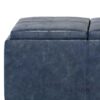 Avalon - Storage Ottoman - Denim Blue - Image 4
