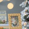 Vintage Photo Frame & Flower Design - Gold - Image 6