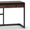 Erina - Small Desk - Distressed Charcoal Brown - Image 5