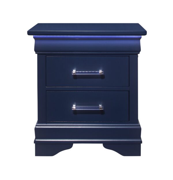 Charlston - Nightstand With LED - Blue