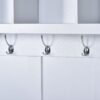 Hall Tree With 6 Hooks, Coat Hanger, Entryway Bench, Storage Bench, 3 In 1 Design, For Entrance, Hallway - White - Image 7