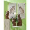 Lilith Owl Prints With Distressed Look, Rectangle Animal Hanging Wall Art (Set of 2) - Multicolor - Image 3