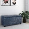 Dover - Storage Ottoman Bench - Denim Blue - Image 8