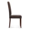 Acadian - Parson Dining Chair (Set of 2) - Distressed Brown - Image 2