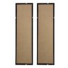 Rectangular Shaped Rice Paper Shadow Box Decor Wall Art, Transitional Style Wall Decor (Set of 2) - White / Blue - Image 12
