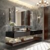 36X30" Glossy Brushed Silver Framed Mirror For Bathroom Rectangular Wall Bathroom Mirror Metal Frame Farmhouse Mirror Large Decorative Square Corner Rectangle Mirror (Horizontal & Vertical) - Silver - Image 2
