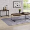 Lennox - 3 Piece Coffee And End Table (Set of 3) - Brown - Image 4