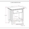 Acadian - Bedside Table - Distressed Gray - Image 2