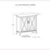 Ela - Low Storage Cabinet - Smoky Brown - Image 9