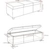 Avalon - Storage Ottoman Bench - Cloud Gray - Image 2