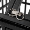 Heavy Duty Dog Crate Large Dog Cage Strong Metal Dog Kennels And Crates For Large Dogs With 4 Lockable Wheels - Black - Image 15