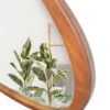 Asymmetrical Wall Mirror Wooden Framed Mirror Large Sized Dressing Mirror, For Living Room, Bedroom, Bathroom, Hallway Or Entry Way - Natural Wood - Image 8