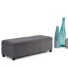 Avalon - Storage Ottoman Bench - Slate Gray - Image 8