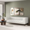 Melissa - Mid-Century Modern Sofa - Brown / White - Image 7