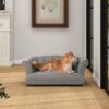 Kiki - Chesterfield Dog Sofa Bed Medium - Uptown Gray - Image 8