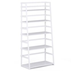 Acadian - Ladder Shelf Bookcase - White