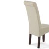 Cosmopolitan - Deluxe Tufted Parson Chair (Set of 2) - Satin Cream - Image 6