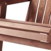 Oversize Outdoor Folding Adirondack Chair, Patio Chair For Garden Backyard Porch Pool Deck Firepit - Coffee - Image 21