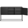 Modern Sideboard Buffet With Plenty Of Storage Space, Anti-Tilt Mechanism, Elegant Handles, Silent Magnetic Closure And Eco-Friendly Finish For Kitchen, Dining Room And Living Room - Black - Image 16