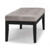 Lacey - Tufted Ottoman Bench - Distressed Gray Taupe - Image 4