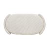 Fuji - Oval Storage Bench, Upholstered - Ivory White - Image 5