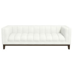 Melissa - Mid-Century Modern Sofa - Brown / White