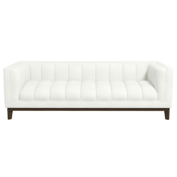 Melissa - Mid-Century Modern Sofa - Brown / White