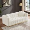 Eleanor - Sofa Boucle - Beige / Gold / Ivory / Ivory White - Image 3