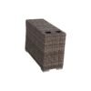7 Piece Rattan Sectional Sofa Set With Cushions - Gray Mix - Image 7