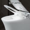 Luxury Smart Toilet With Dryer And Warm Water, Elongated Bidet Toilet With Heated Seat, With Remote Control, Led Night Light, Power Outage Flushing, Soft Close Cover - White - Image 7
