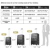 3 Piece Luggage Set Hardside Spinner Suitcase With Tsa Lock 20" 24" 28" Available - Black - Image 2