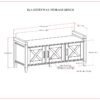 Ela - Entryway Storage Bench - Smoky Brown - Image 10