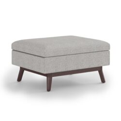 Owen - Coffee Table Storage Ottoman - Cloud Gray