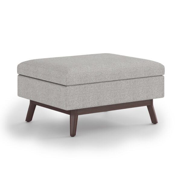 Owen - Coffee Table Storage Ottoman - Cloud Gray