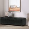 Avalon - Extra Large Storage Ottoman Bench - Midnight Black - Image 6