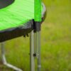 14Ft Trampoline With Basketball Hoop Inflator And Ladder (Inner Safety Enclosure) - Green - Image 15