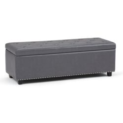 Hamilton - Storage Ottoman - Stone Gray