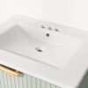 Modern Wall-Mounted Bathroom Vanity With 2 Drawers, Ideal For Small Bathrooms - Green - Image 18