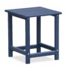 Folding Outdoor Adirondack Chair (Set of 2) And Table Set, Hdpe All-Weather Folding Fire Pit Chair, Ergonomic Design Patio Lawn Chair For Outside Deck Garden Backyardf Balcony - Navy Blue - Image 3