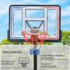 Portable Basketball Hoop Basketball System Adjustable For Youth Adults LED Basketball Hoop Lights, Colorful Lights, Waterproof, Super Bright To Play At Night Outdoors, Good Gift For Kids - Black - Image 8