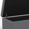 Avalon - Extra Large Storage Ottoman Bench - Stone Gray - Image 4