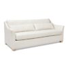 Ada - Flared Arm Contemporary Sofa With Lumbar Pillows - Flax White - Image 3