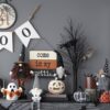 Gnome With Wings Decor, For Halloween Decor - Black White - Image 12