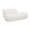 Aire - RAF Modern Rounded Chaise Lounge - Ivory White - Image 4