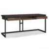 Erina - Large Desk - Distressed Charcoal Brown - Image 2