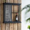 Floating Wine Bar Shelf With Glass Holder And Display Shelves - Black - Image 10