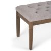 Waverly - Tufted Ottoman Bench - Cloud Gray - Image 6