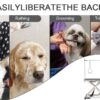 Super Deluxe Electric Pet Grooming Table, 110V / 220V Professional Groomer Recommend Adjustable Height From 9.4" To 39.37" - Black / White - Image 6