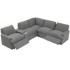 Power Recliner Corner Sofa Home Theater Reclining Sofa Sectional Couches With Storage Box, Cup Holders, USB Ports And Power Socket For Living Room - Dark Gray - Image 14
