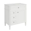 Bathroom Vanity & Top Sink, Modern Bathroom Storage Cabinet, 2 Drawers And A Tip-Out Drawer, Single Sink Bathroom Vanity - White - Image 13